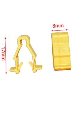 适配印尼雅马哈NMAX155 NVX155 XMAX300左右大盾固定黄色卡扣夹子