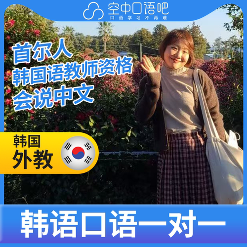 K韩语外教SarahB老师韩语外教韩语口语练习1对1辅导网课 25分钟