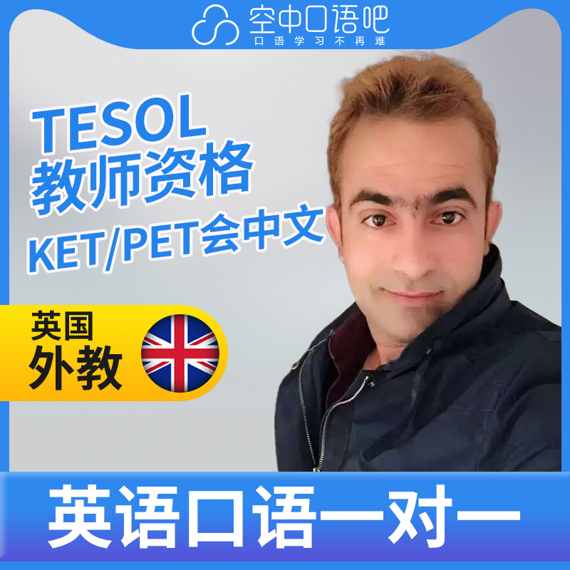 K英国外教Frank英语口语1对1网课辅导 25分 TESOL教师资格 会中文