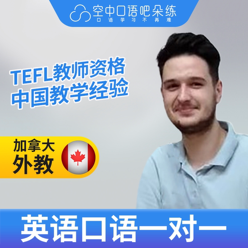 K加拿大外教MickV外教口语陪练英语1对1网课25分TEFL教师资格托福