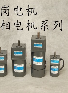 松岗三相减速电机6W-400W调速5IK102RGN-C/5GN3K-5GN250K刹车马达