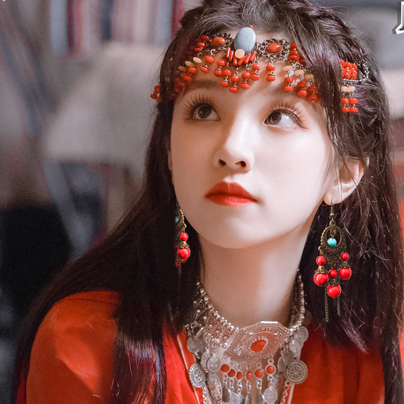 古风特色沙漠旅游拍照眉心坠额饰