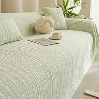 2026 New style sofa full cover cover, summer sofa cover fabric, ice silk sand towel, universal protective cover, mat seat cushion thumbnail 2