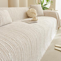 2026 New style sofa full cover cover, summer sofa cover fabric, ice silk sand towel, universal protective cover, mat seat cushion thumbnail 4