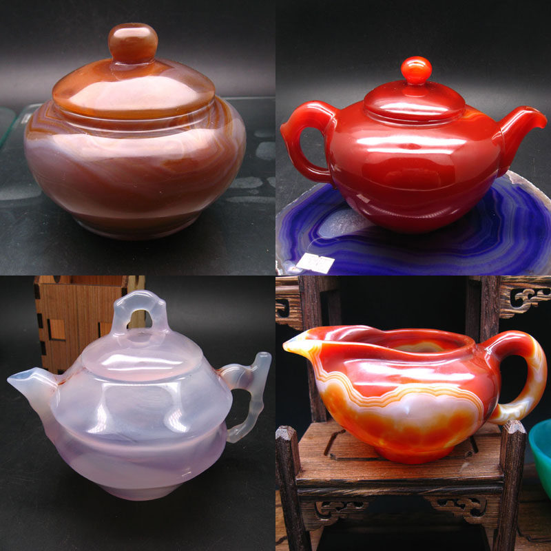 天然玛瑙功夫茶具公道水壶图片