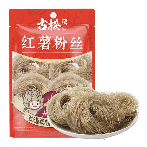 古松方便食品 红薯粉丝400g 干货粉条火锅食材 二十年品牌