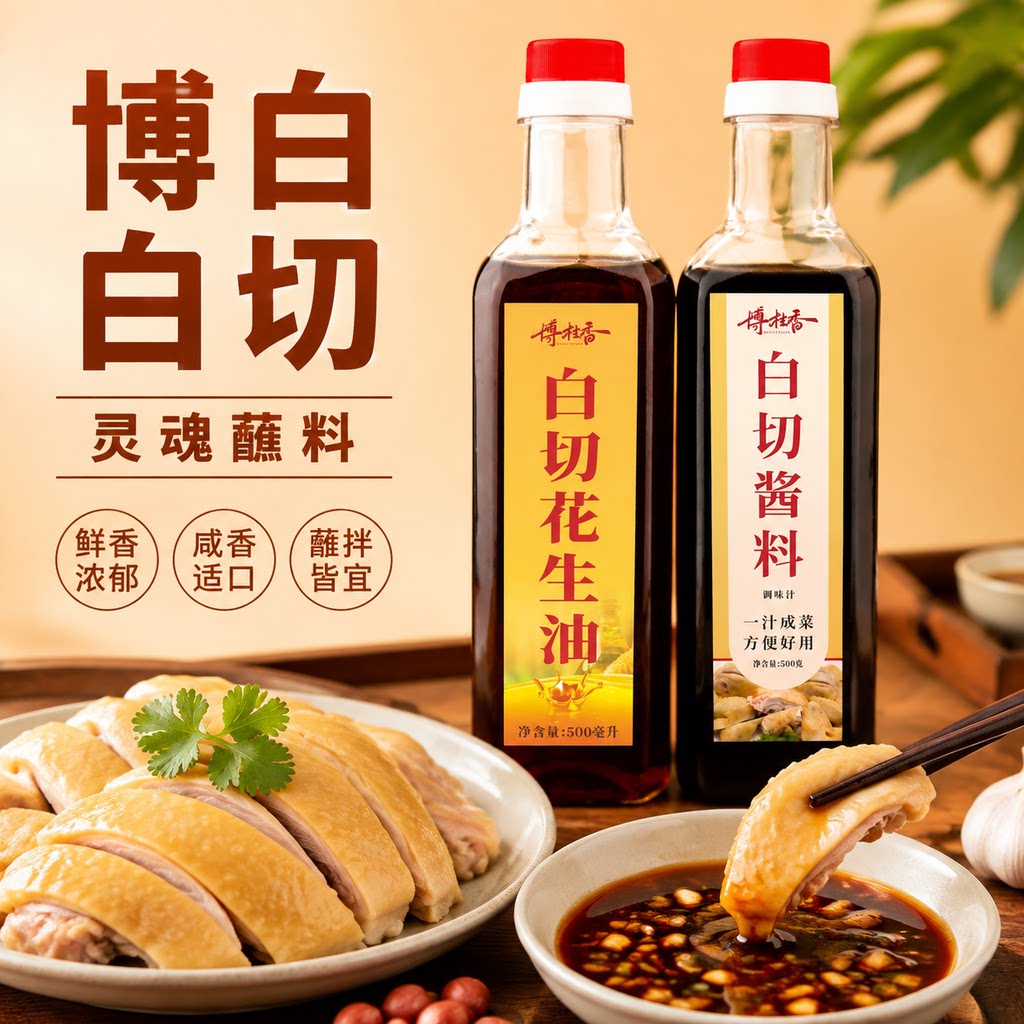 柯木乡博白白切灵魂香油酱油酱料白切鸡凉拌蘸料白切配方博白特产