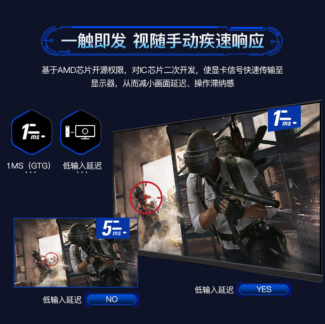 AOXON 27-INCH 2K165HZ MONITOR GAMING 170HZ FASTIPS 1MS PANEL 144