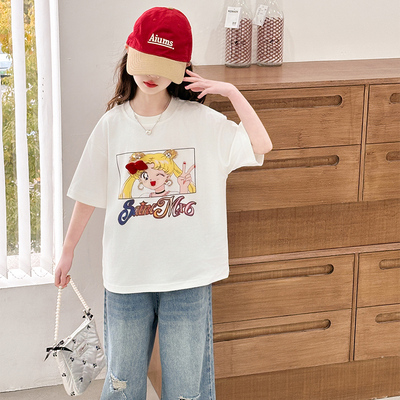 女童短袖T恤夏季新款纯棉打底衫