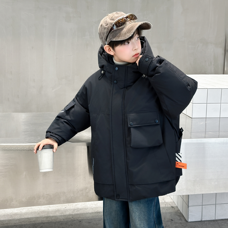 男童羽绒服冬季加厚白鸭绒外套潮