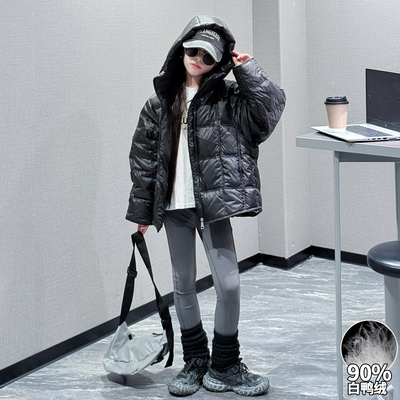 女童羽绒服冬季白鸭绒加厚外套潮