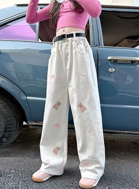 韩国潮女童裤子薄款夏季2025新款中大儿童休闲裤洋气女孩阔腿长裤