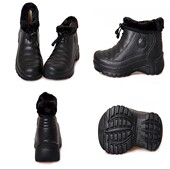 男女低筒防水踩雪泡沫鞋 保暖加棉雪地靴厨师工作鞋 冬季 孺子牛棉鞋