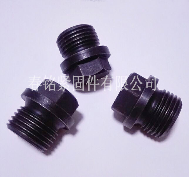 JB/ZQ4451-86碳钢发黑外六角堵头 JB1001-77碳钢发黑外六角油塞