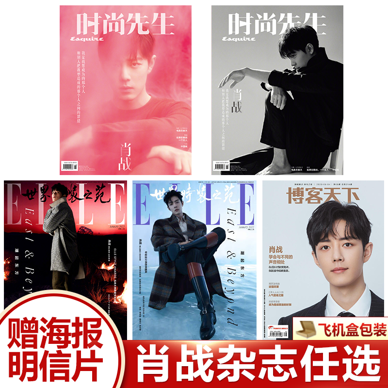 时尚先生4月刊肖战AB可选