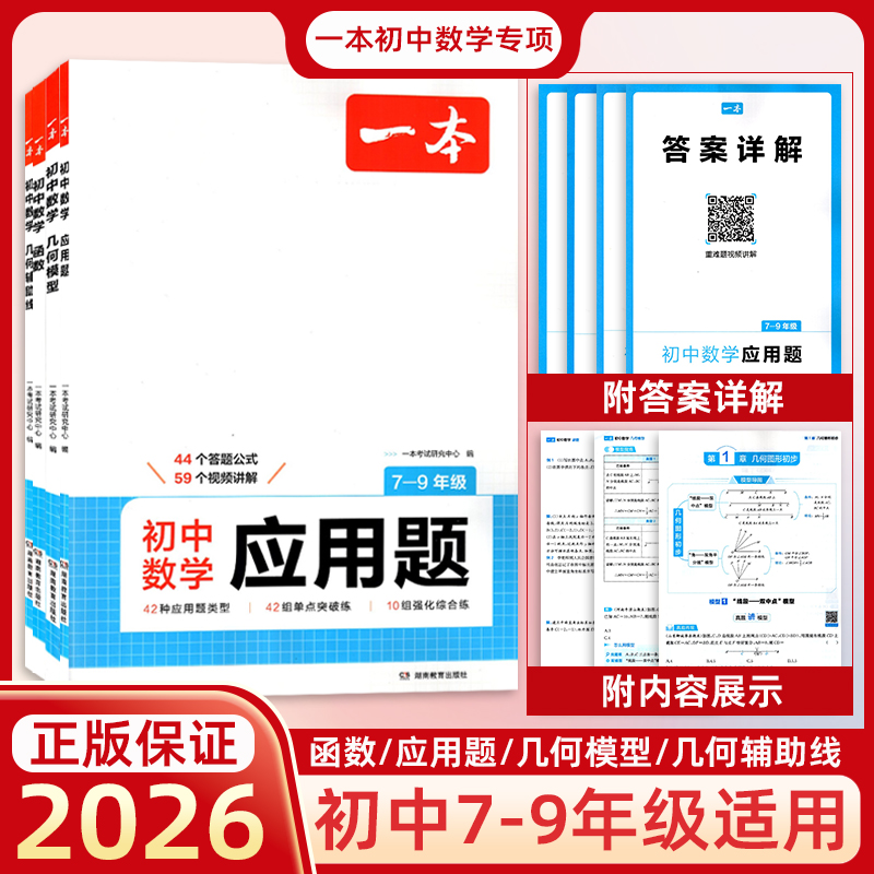 初中数学几何模型数学函数应用题