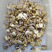 43满29元 包邮 锌合金打标耳钉吊