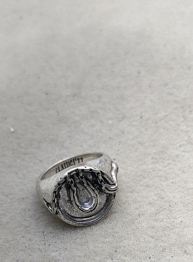 37满29元包邮  复古打标戒指