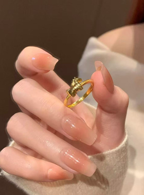 马到功成~2026本命年可爱小马驹戒指不掉色生肖马ins设计新年礼物