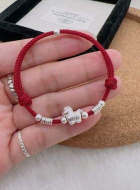 民族风小马红手绳马年2026本命年红绳手链新年礼物转运珠盘缠手饰