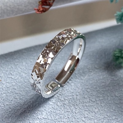 指间的波光粼粼~爆闪碎冰冰戒指