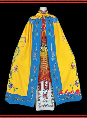 戏曲精致绣花虞姬戏服鱼鳞甲