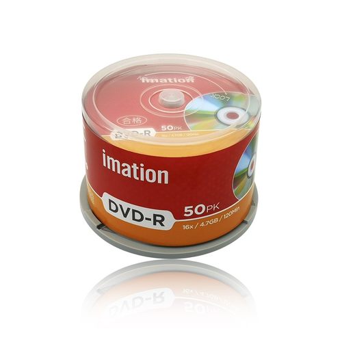 怡敏信Imation台产DVD-R DVD+R空白光盘50片装4.7g刻录盘刻录碟片