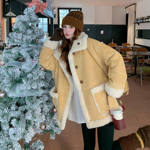 现货-重工两面穿版型很大皮毛一体306-AW181-p245-k368，女装皮草，浙宝306