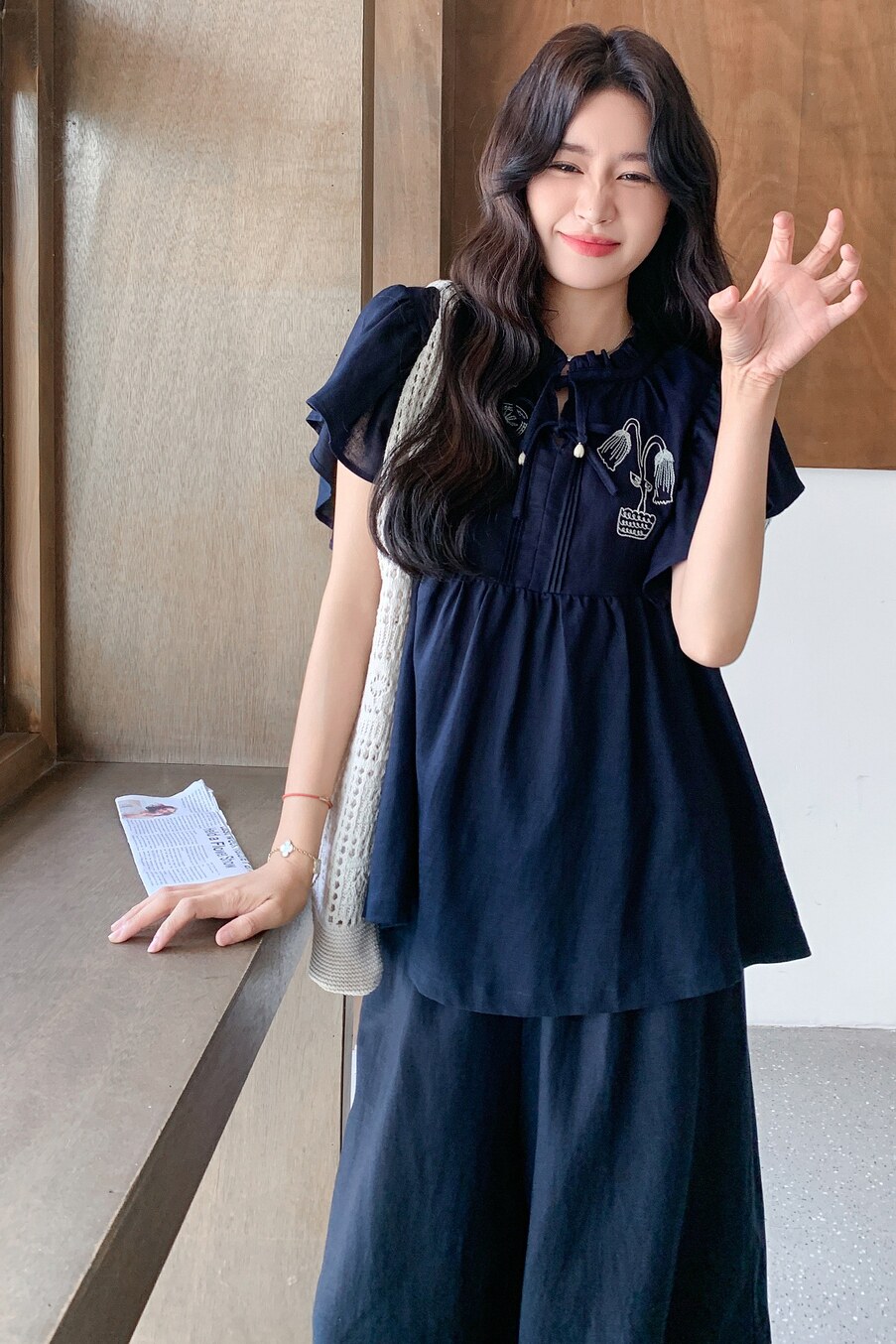 现货-重工定位刺绣面料水洗套装306-cx25193-p185-k258,女装套装/套裙,浙宝290（原306）