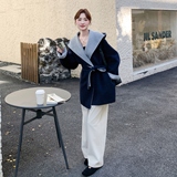 现货-AB面撞色70毛双面斗篷306-AW87-p265-k398，女装毛呢外套，浙宝306