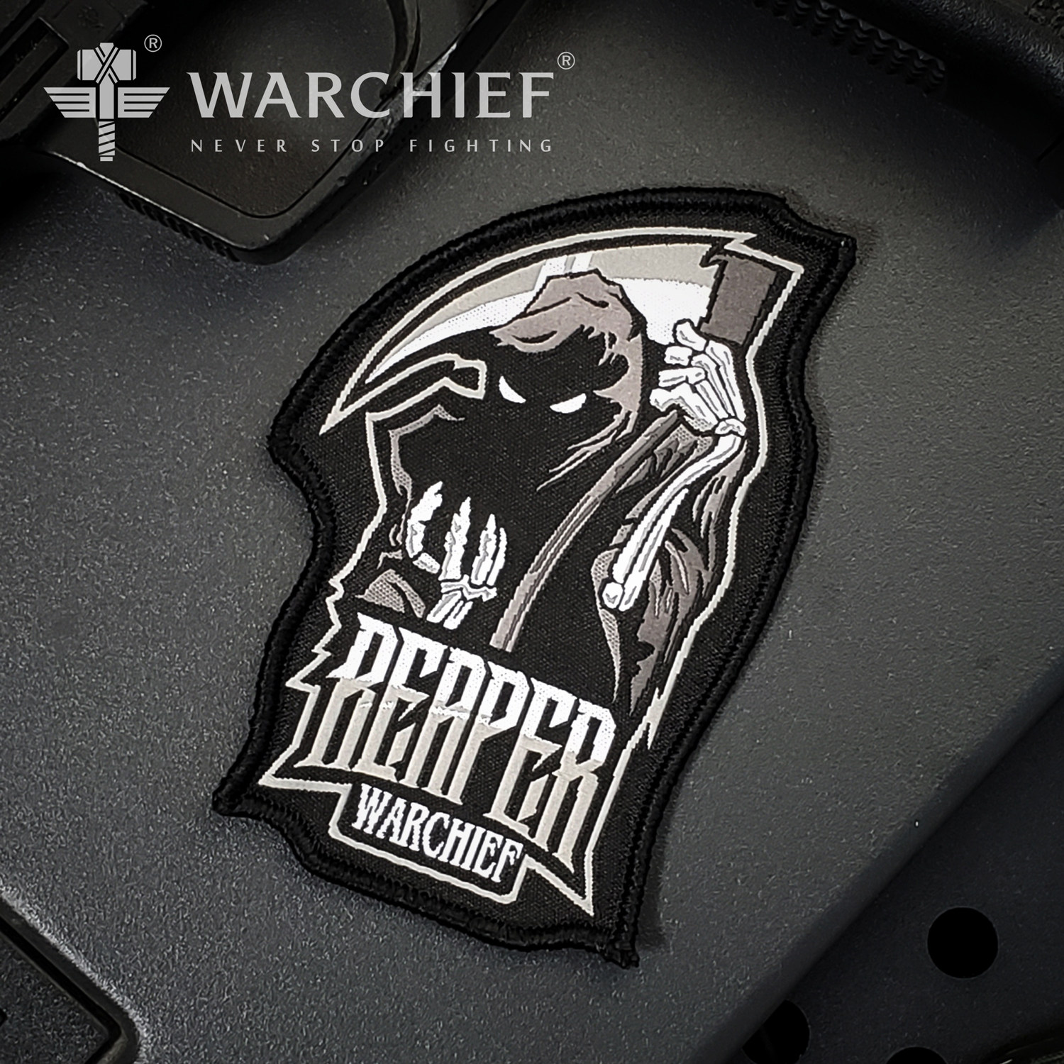 WARCHIEF/酋长生命收割者二代臂章战术魔术贴 军迷刺绣臂章配件章