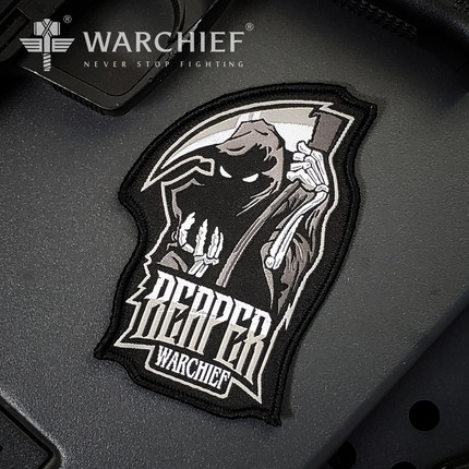 WARCHIEF/酋长生命收割者二代臂章战术魔术贴 军迷刺绣臂章配件章
