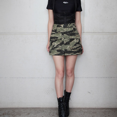 WARCHIEF酋长2019Amazon军潮迷彩女短裙户外运动休闲潮流女短裙