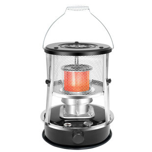 柴油采暖炉家用玻璃烟筒煤油炉可调节升降户外野营室内煤油取暖器