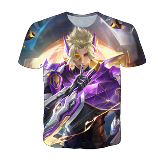 王者荣耀澜赏金猎人星元衣服男女装短袖t恤夏季青少年儿童COS上衣