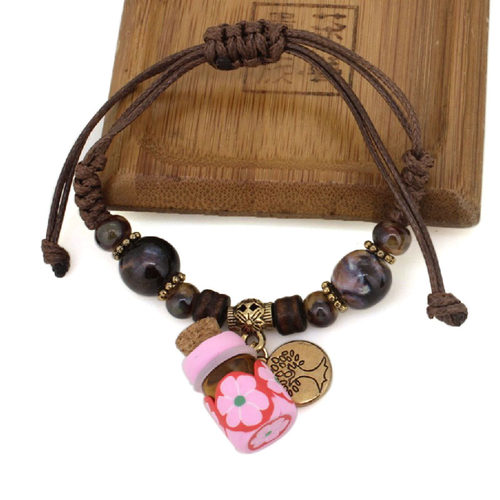 蜡绳手编多彩珠子民族风随身香薰