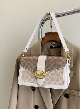 Clean Knоck包包女2026新款腋下包复古小方包百搭印花单肩斜挎包