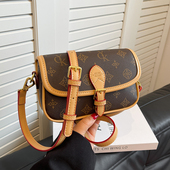 小众老花腋下单肩包时尚 Clean Knock马鞍包女2026新款 斜挎包小包