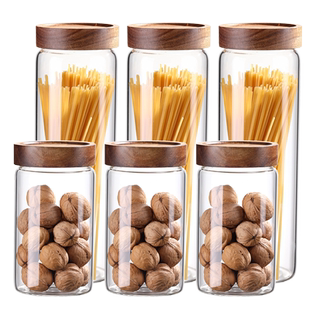 家用玻璃密封罐储物罐干货罐大容量食品级茶叶罐厨房罐子玻璃瓶