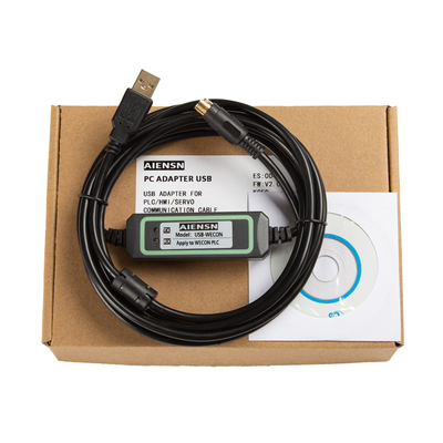 适用USB-WECON维控LX1S LX3V LX3VP LX3VELX3VM系列PLC下载数据线
