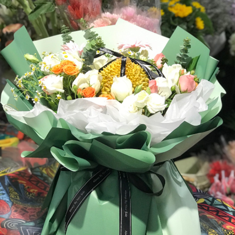 泉州鲜花同城速递花店DIY牛奶草