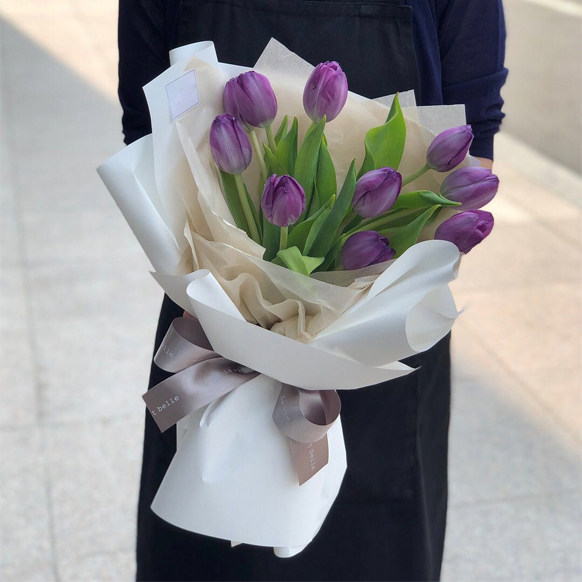 郁金香郑州开封花店鲜花同城速递七夕情人节母亲节生日送花束订花