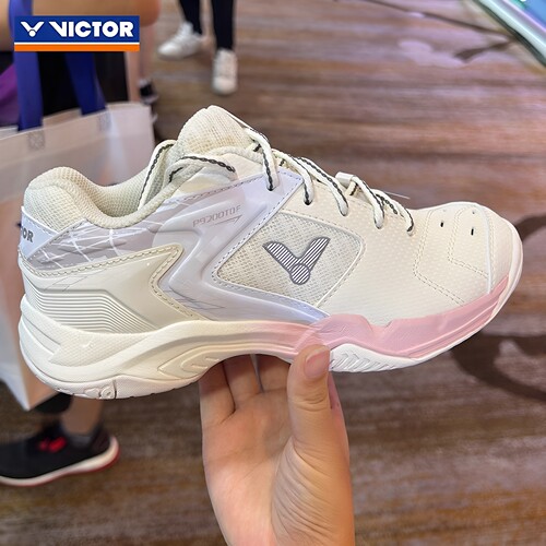 官方正品VICTOR威克多胜利P9200TDLI白粉女款比赛训练羽毛球鞋男