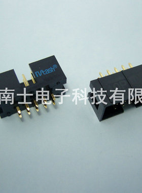 精工南士 DC3-10P 镀金 直针 简易牛角ISP接口JTAG插座2.54mm间距