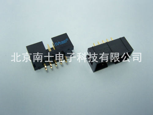 精工南士 DC3-10P 镀金 直针 简易牛角ISP接口JTAG插座2.54mm间距