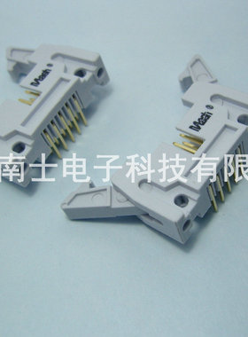 精工南士 DC2-10P 镀金 90度弯脚 弯针 牛角插座 2.54mm间距 灰色