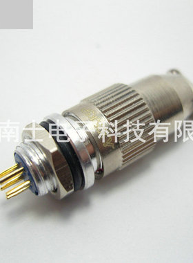 JINLIAN 锦连 XD5 5芯 航空插头 圆形插座 开孔8mm XD5J5A/XD5K5P