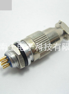 JINLIAN 锦连 XD5 6芯 航空插头 圆形插座 开孔8mm XD5J6A/XD5K6P