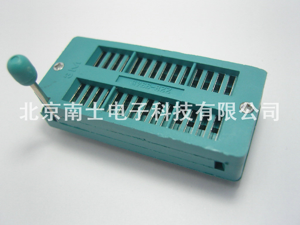 3M 28P 锁紧插座 IC座 活座 28PIC测试座 单片机 芯片底座 窄体