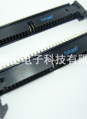 精工南士 DC2-60P 镀金 180度直脚 直针 牛角插座2.54mm间距 黑色